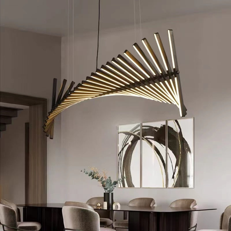 Spiral Fishbone Chandelier